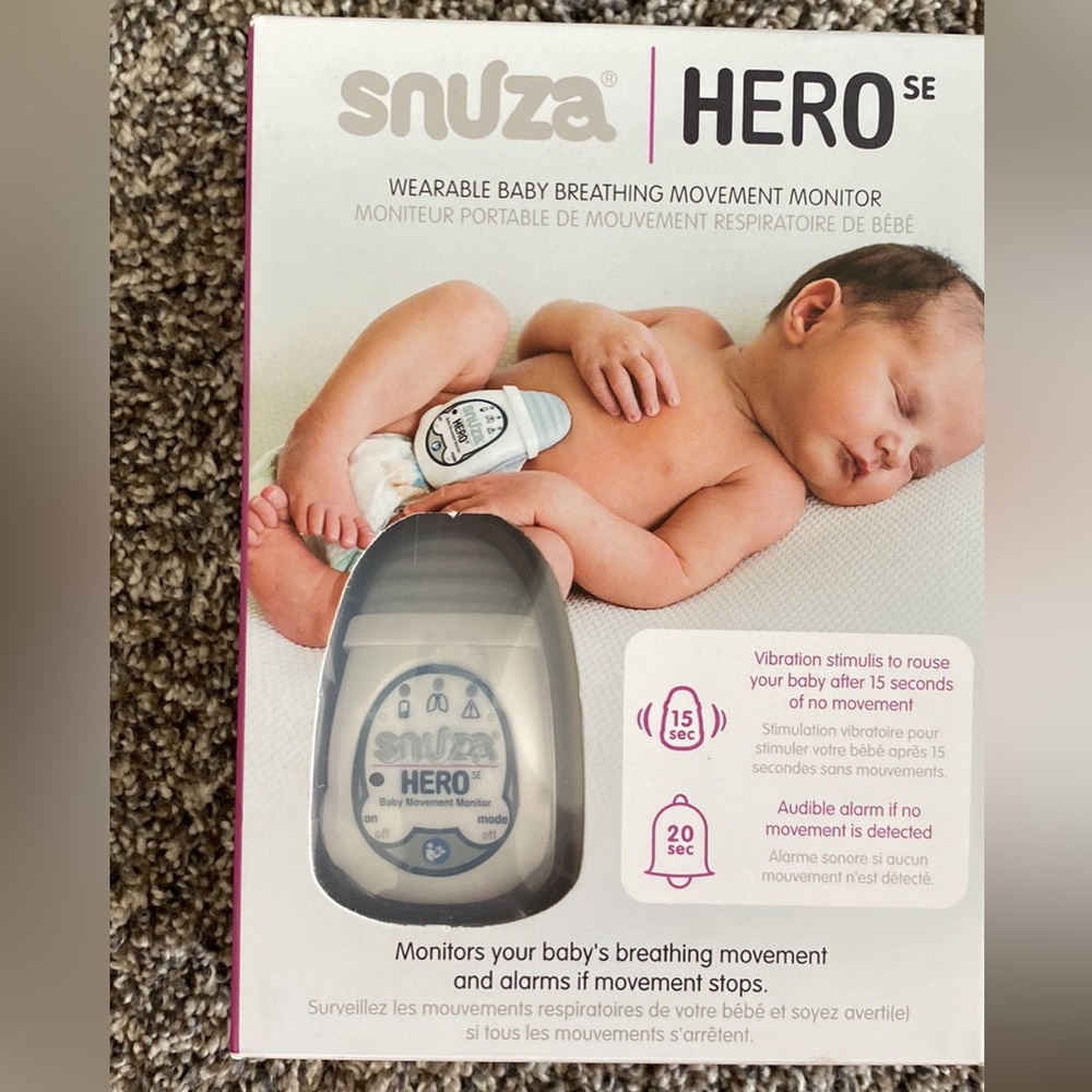 Snuza Hero wearable baby breathing movement monitor